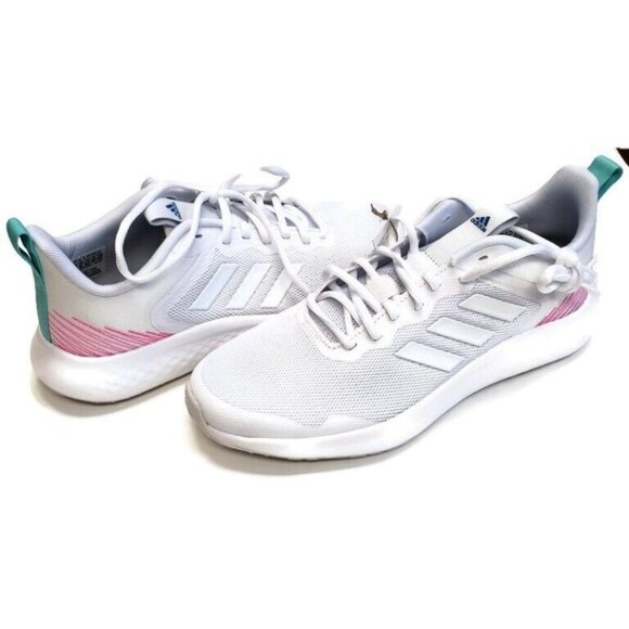 Adidas Womens Size 9.5 Fluidstreet Running Course Shoes FY8465 Cloud White Grey - Picture 8 of 8